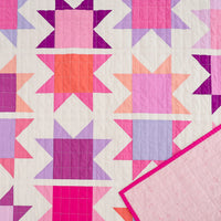 The Cynthia Quilt Pattern in Pink and Purple