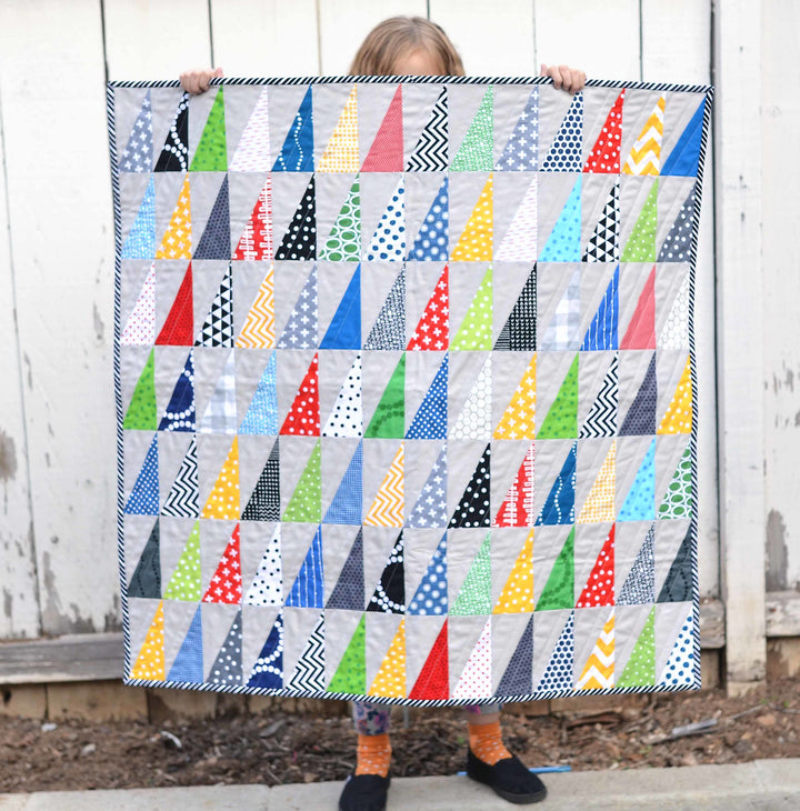 Half Rectangle Triangle Quilt