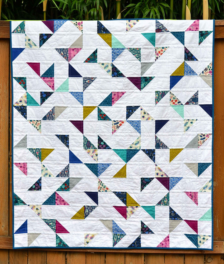 Lagoon HST Quilt (with tutorial)