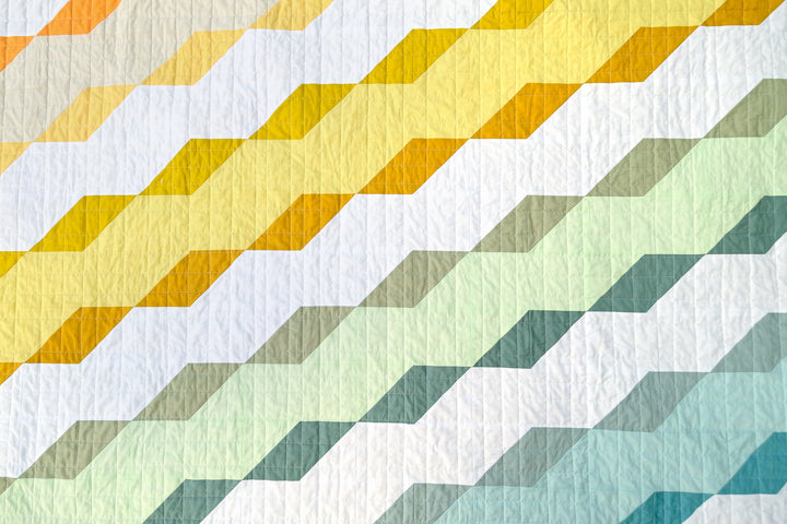 The Rainbow of AGF Pure Solids Diana Quilt