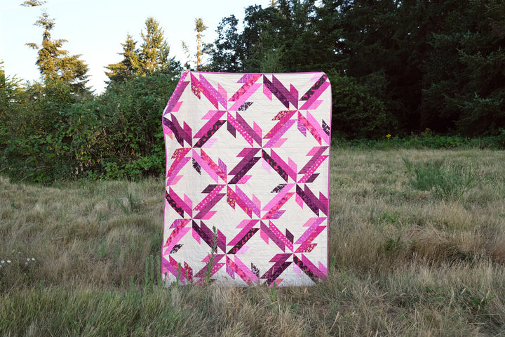 A Pink and Purple Carly Quilt
