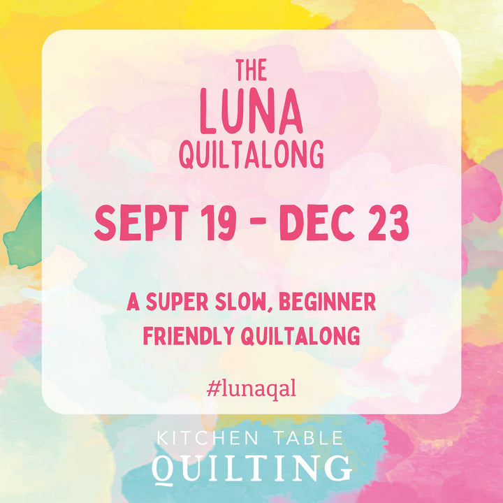 The Luna Quiltalong - Basting