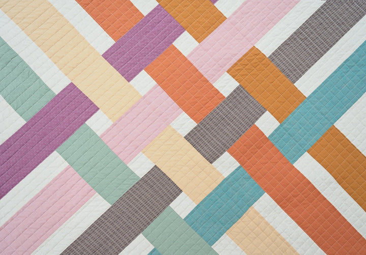 Five fast quilt patterns—Jonah, Judy, Libby, Ella, and Even-Steven—displayed together to show quick construction and beginner-friendly designs.