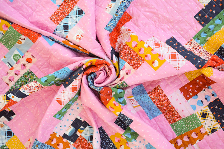 The Phoebe Quilt in Strawberry & Friends