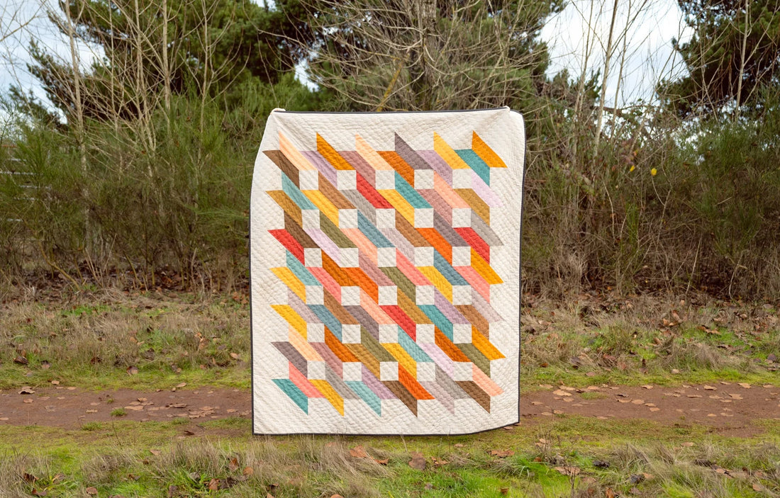 The Molly Quilt in AGF Pure Solids