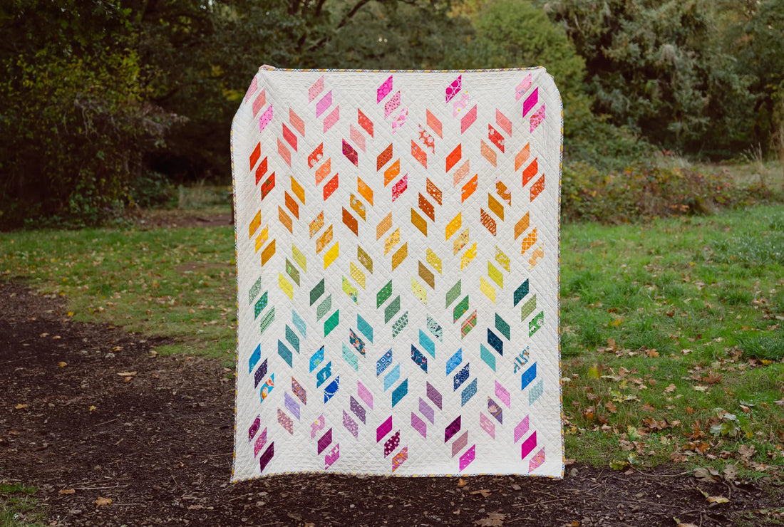 A Scrappy, Rainbow Sybil Quilt
