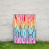 The Zora Quilt in a Rainbow of Scraps