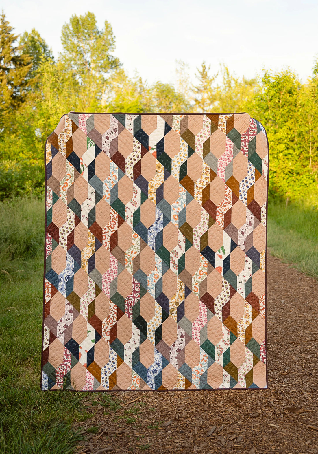 The Blythe Quilt in Indian Block Prints