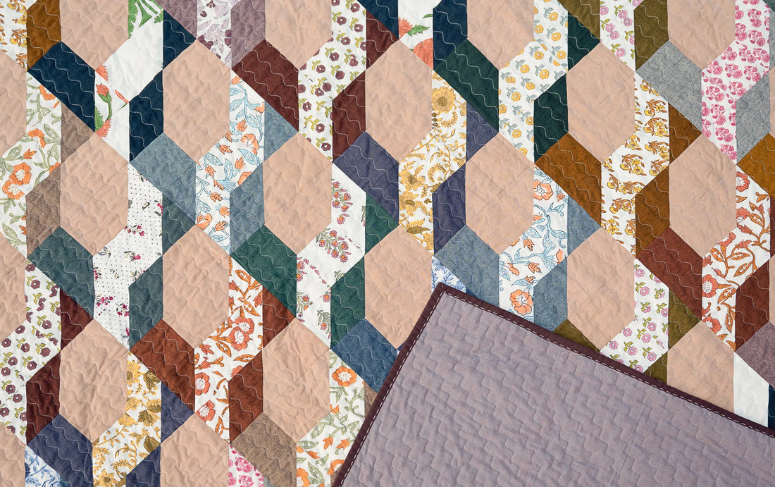 The Blythe Quilt in Indian Block Prints