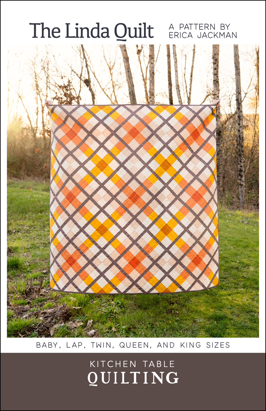 The Linda Quilt PDF Pattern – Modern Plaid Design – Kitchen Table Quilting