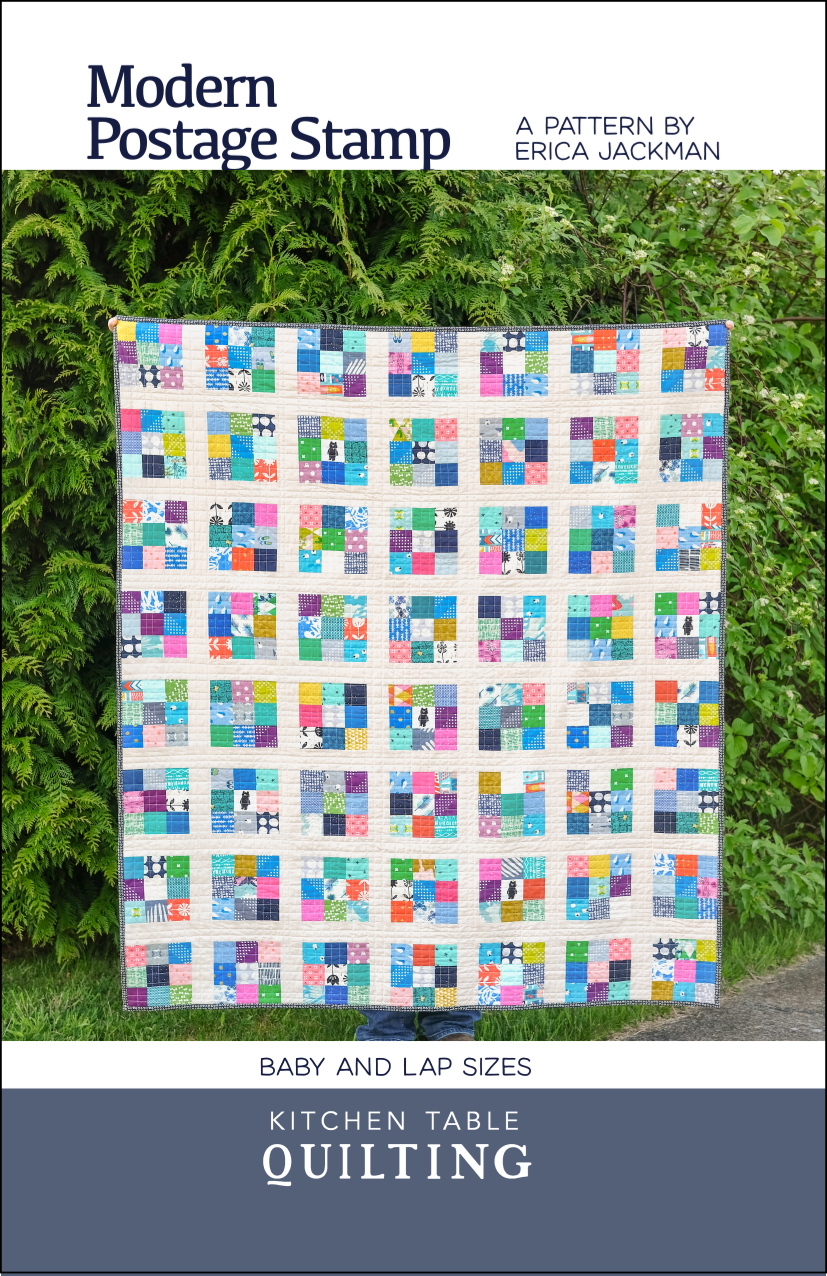 Modern Postage Stamp PDF Quilt Pattern – Kitchen Table Quilting